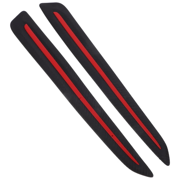 Milisten 1Pair Carbon Fiber Lightweight Car Bumper Guard Strip with Adhesive for Collision and Scrape Protection