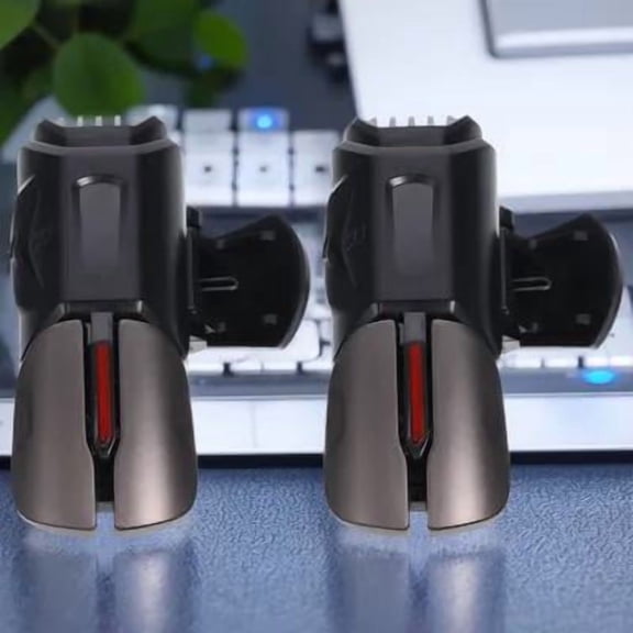 Milisten 1Pair Game Controller Trigger Durable Metal and ABS Material Practical Design Black