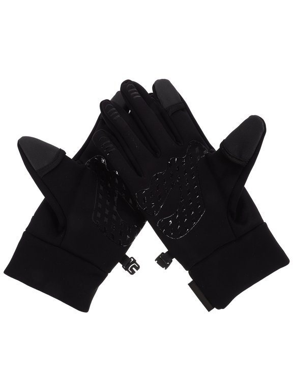 Black Windproof Photography Gloves for Cold Weather Outdoor Use Wear-Resistant