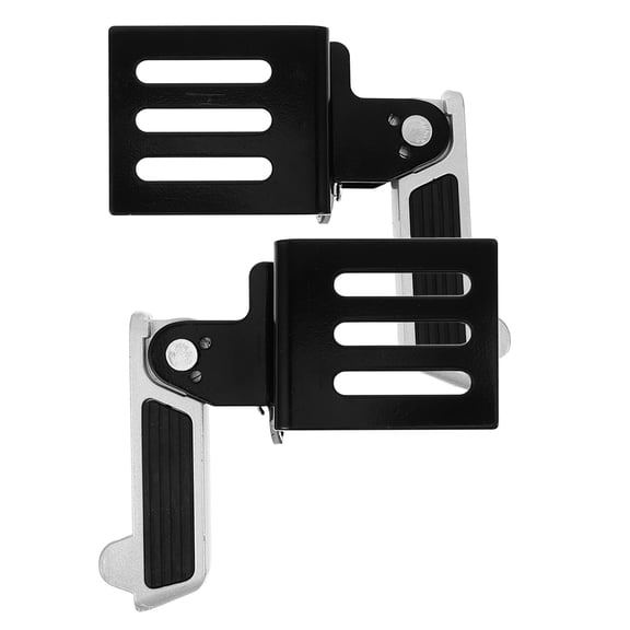 Milisten 1Pair High Strength Aluminum Alloy Motorcycle Foot Pegs Foldable Universal Front Footrest