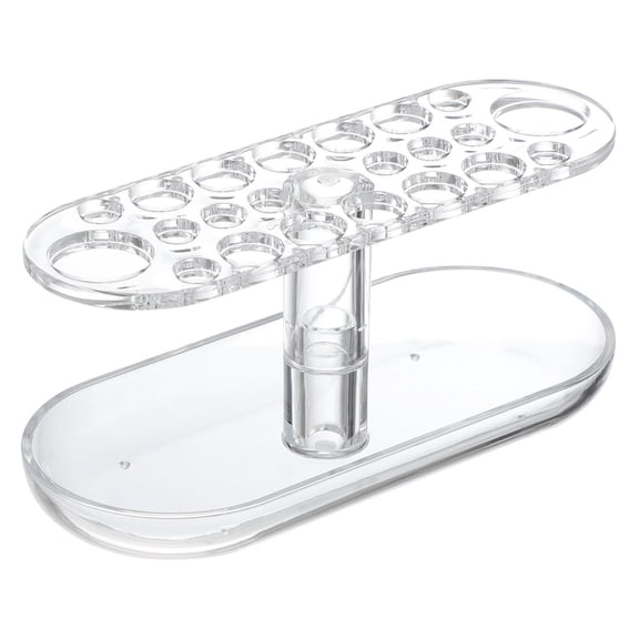 Milisten Acrylic Makeup Brush Drying Rack Transparent for Storage and Display