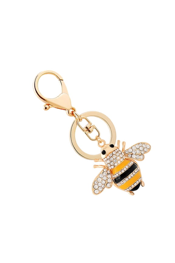 1Pc Detailed Car Keychain Accessory in Golden for Fashion Lovers