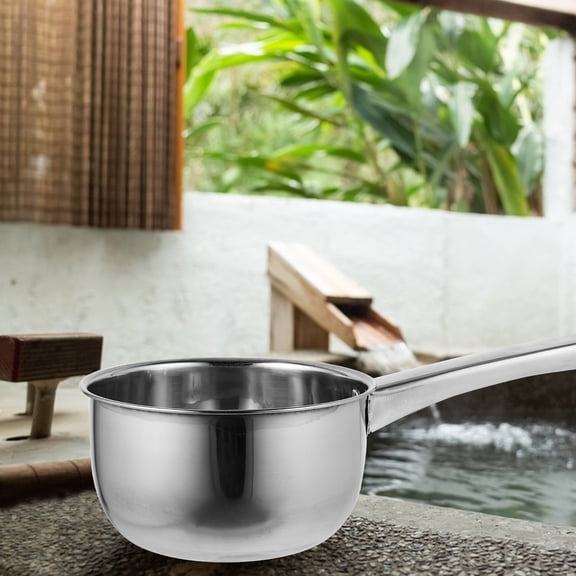 Milisten 1Pc Thickened Stainless Steel Water Bailer Multi Purpose Kitchen Gadget for Dining Hall