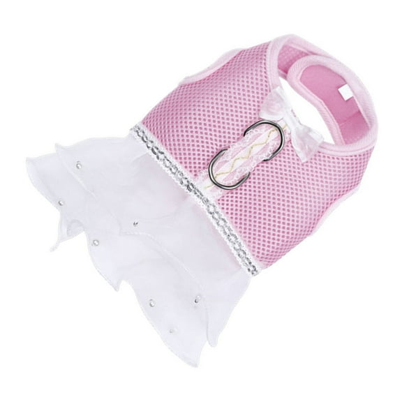 Milisten Durable Pink Dog Princess Dress Comfortable Pet Clothes for Special Events 1Pc
