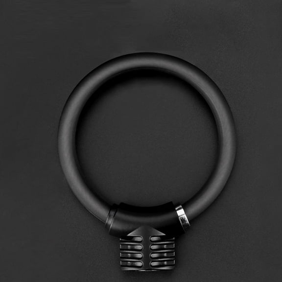 Milisten Ring Shaped Bike Lock, Black Durable Alloy, Portable for Secure Cycling