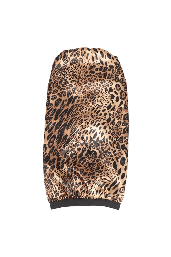 Sleeping Hat Imitated Silk Fabric Stretchy Comfort 1PC Women Leopard