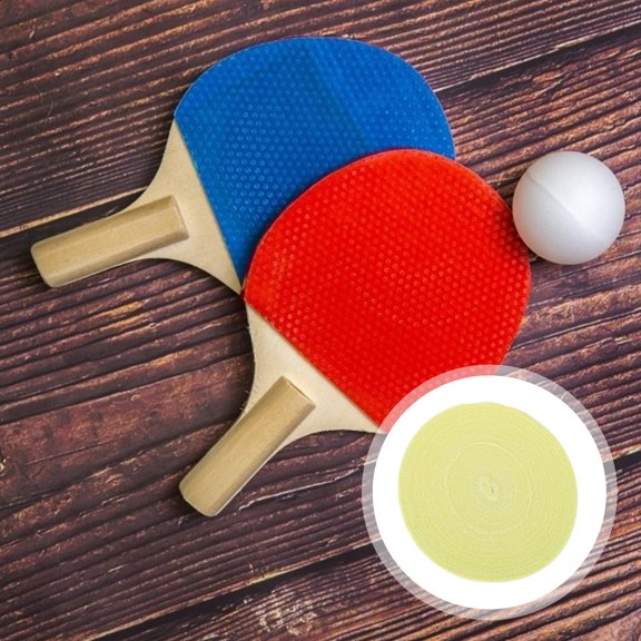 Milisten 1Pc Versatile Yellow Fiber Grip Tape Handle Sweatband Anti-Skid Comfortable Racket Accessory