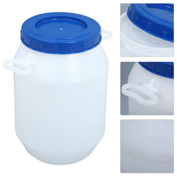 Milisten 1Pcs Airtight Cookie Jar Storage Jar Sleek Design HDPE Round White For Food Production
