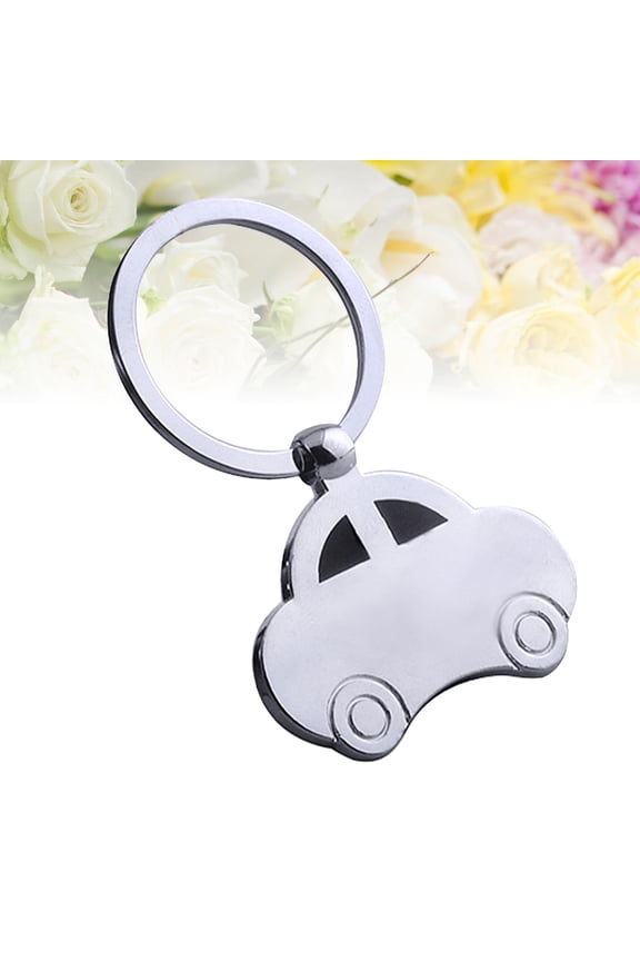1Pcs Beetle Car Shape Metal Keychain For Purse Bag Accessory And Cell Phone Decoration Small Keychain