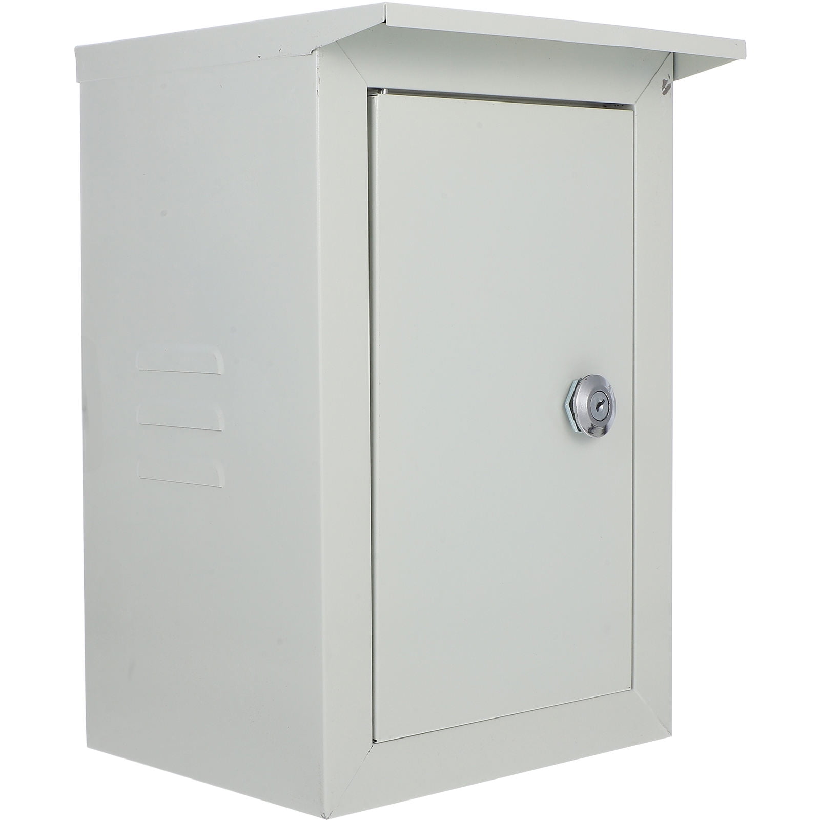 Milisten Beige Metal Electrical Box Wall Mounted Weatherproof Outdoor Junction Box for Home