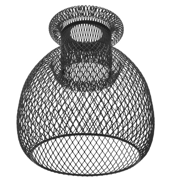 Milisten 1Pcs Black Wire Lampshade for Pendant Lamps Shade with Industrial Style 7.1x5.1in