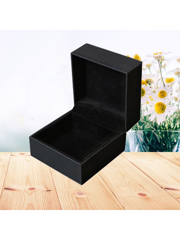 Black PU Watch Storage Organizer with Easy Open View for Watches