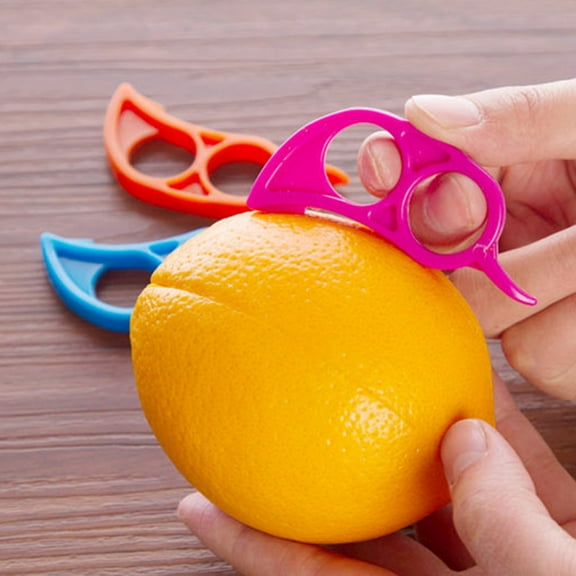 Milisten 1Pcs Fruit and Vegetable Processing Tools Orange Peeler Plastic Kitchen Supplies For Fruit Preparation