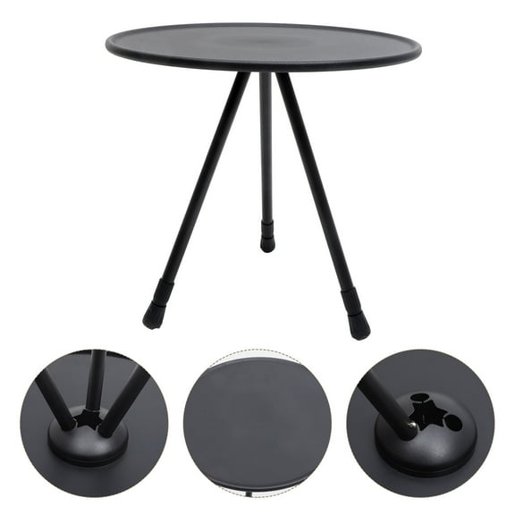 Milisten Beach Portable Table Folding Stainless Steel Height Adjustable Friends Barbecue 1Set