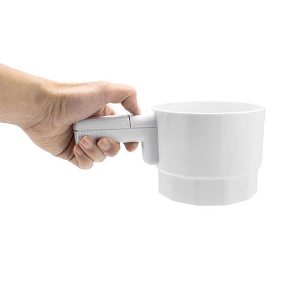 Milisten Stainless Steel Electric Flour Sifter White for Baking Powder Sifting and Kitchen Use