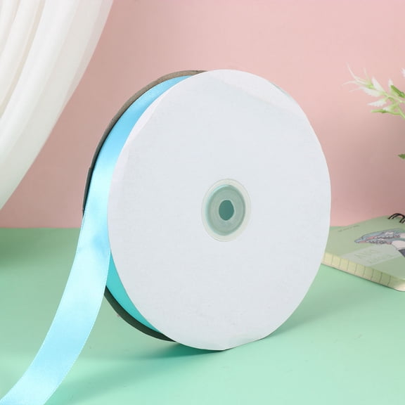 Milisten 1pcs Polyester Floral Ribbon Ribbons for Crafting Sky-blue for Holiday Packages and Decorations