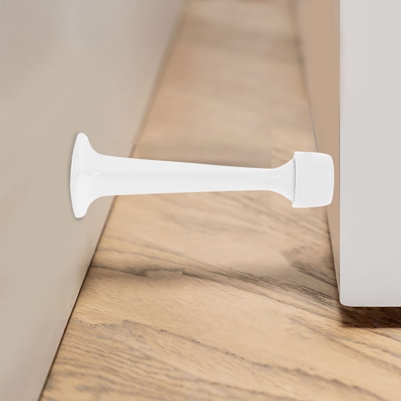 Milisten Door Bumpers Door Stopper Zinc Alloy White 1Pack Wall Protection