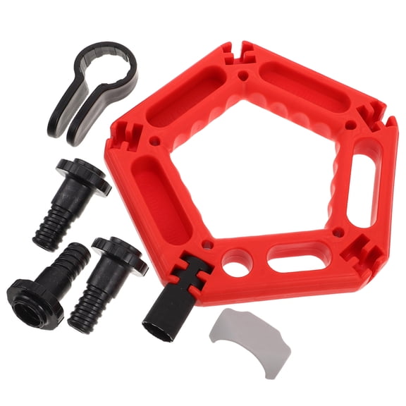Milisten Adjustable Kettlebell Handle with Comfortable Red Grip for Full Body Strength and Fitness Training Set