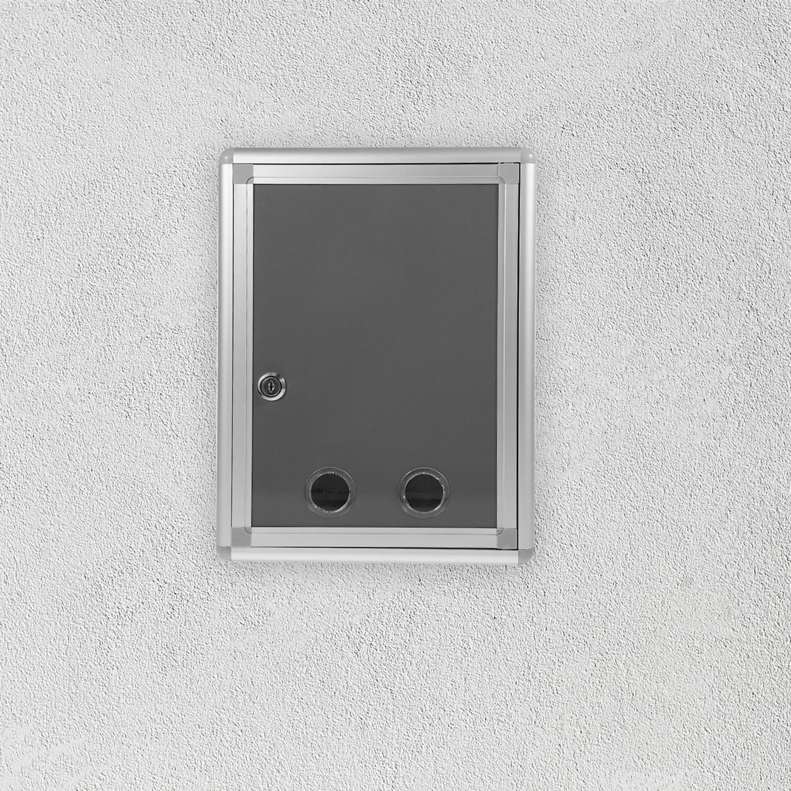 Milisten 1Set Aluminum Alloy Wall Mounted Post Boxes for Commercial and Business Use 12.8X9.6X4.3in