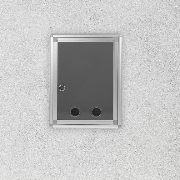 Milisten 1Set Aluminum Alloy Wall Mounted Post Boxes for Commercial and Business Use 12.8X9.6X4.3in