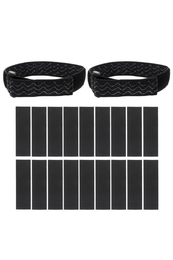 1Set Black Boots Stabilizer Strap with Reusable Adhesive Waterproof Fixer