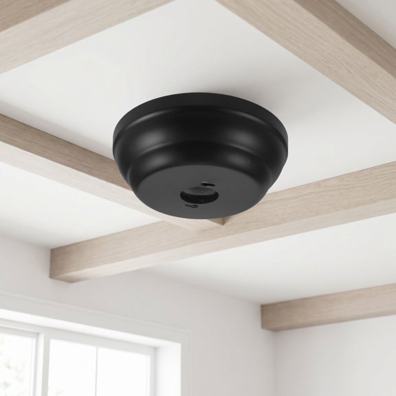Milisten ceiling fan mounting plate Universal Black Metal Hanger Base Hardware 1 Set