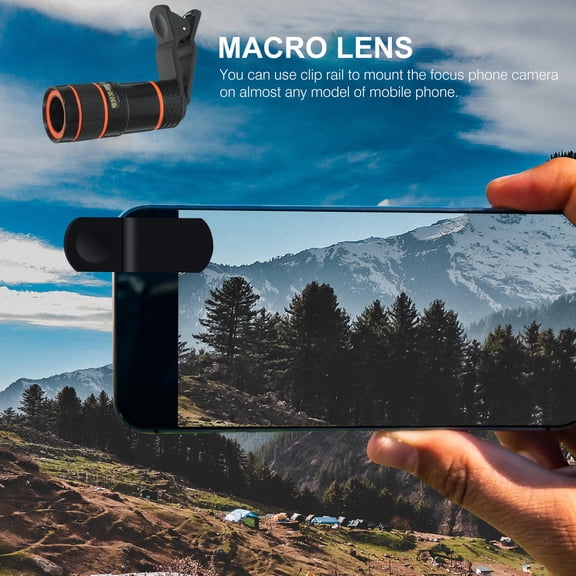 Milisten High-Definition ABS Macro Lens for Phone, Black, Durable and Clear Imaging