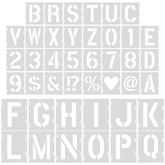 Milisten Pet Spray Stencils Set for Household Painting Wood, Canvas, Walls - Easy to Use and Reusable