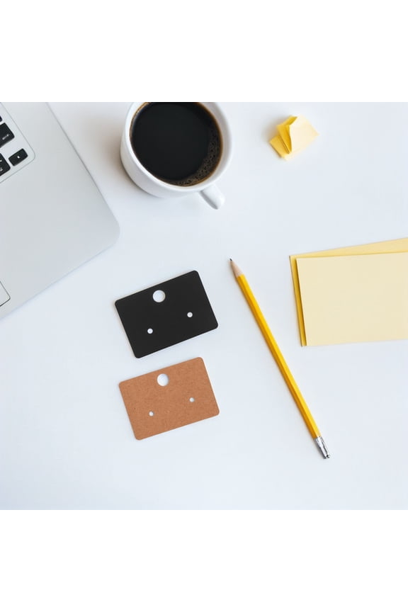 Earring Display Card Set Lightweight Paper Plastic with Pre-Punched Holes