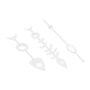Milisten 1Set Luminous Fishbone Watch Hands Replacement Kit White for Watch Modification