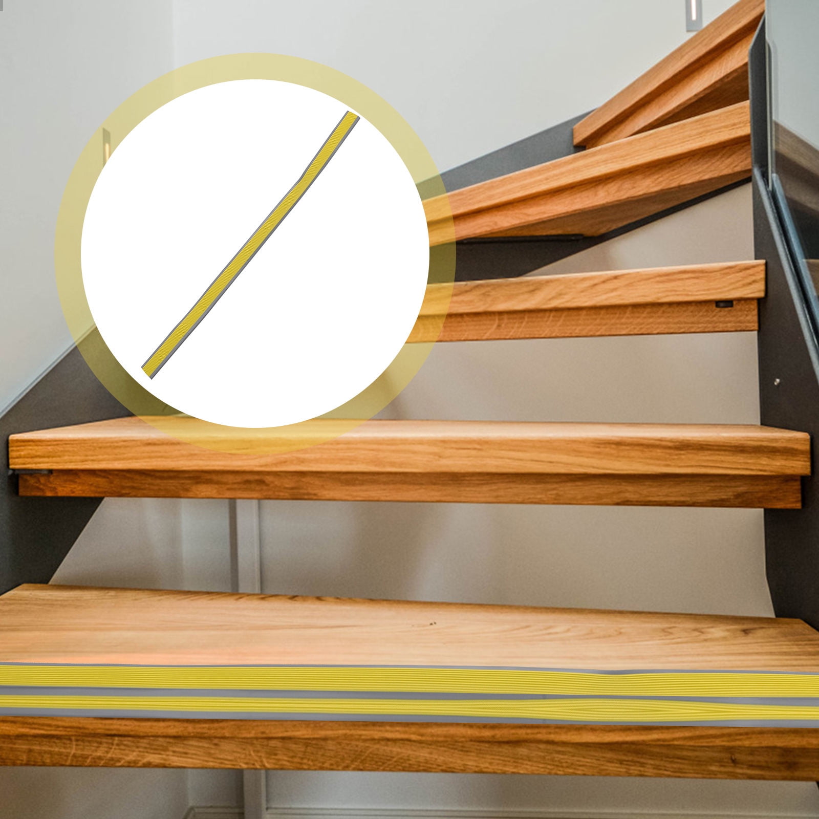 Milisten 1Set Gray Rectangular Stair Edges Trim for Non-Slip and ...