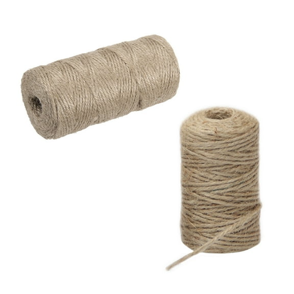 Milisten Handmade Jute Rope String in Khaki, Decorative Twine for Crafts, , Wrapping, and Home Decor