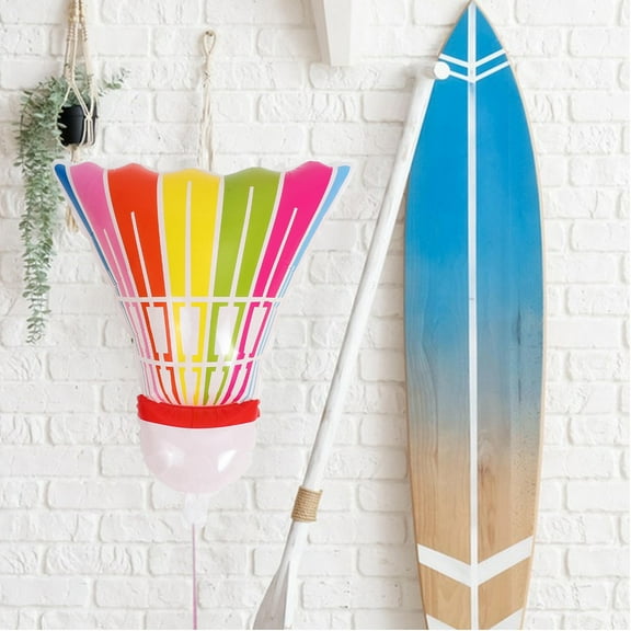 Milisten Inflatable Badminton Balloon Assorted Color Aluminum for Decor