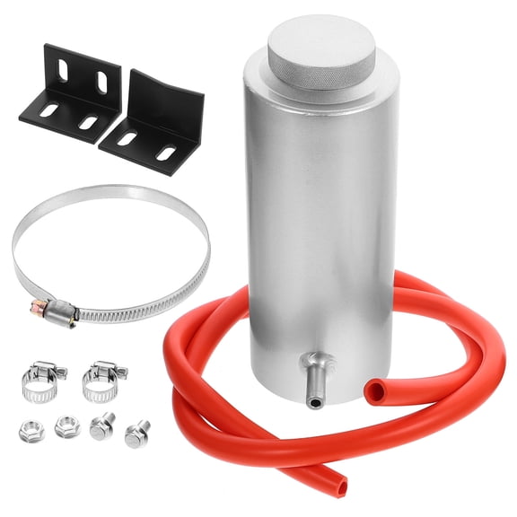 Milisten Plated Aluminum Radiator Overflow , Coolant Reservoir Catch Can for Cars and Vehicles, Stylish, 1 Set