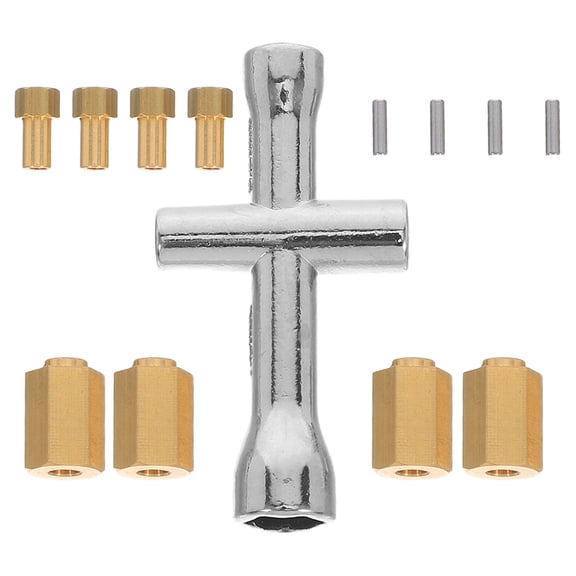 Milisten 1Set Precision Brass Transmission Gear Hexagon Wheel Hub for Model Car Repair Easy Installation