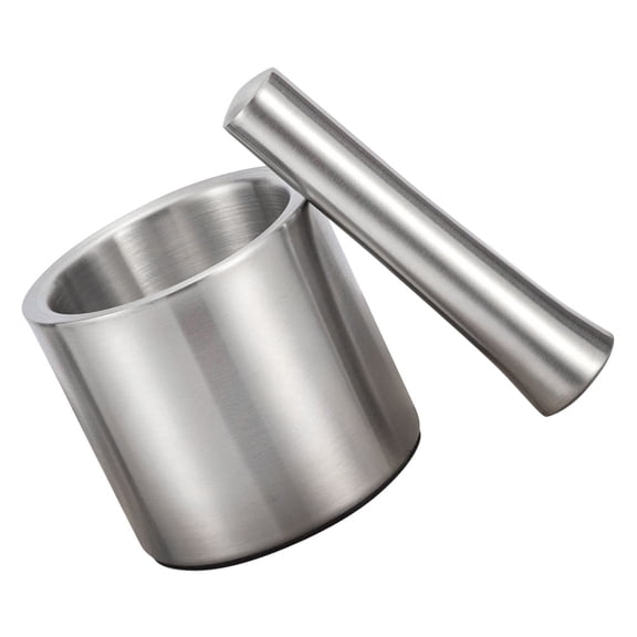 Milisten Stainless Steel Garlic Muddler with Bowl Set - Kitchen Pestle for Crushing and Seasonings