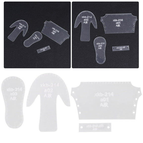 Milisten 1Set Transparent Acrylic Boots Pendants Template Durable Pattern Cutting Stencil for DIY Craft