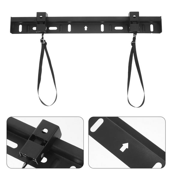 Milisten 1Set Black Wall Mounted TV Bracket for Secure TV Holding and Longterm Use