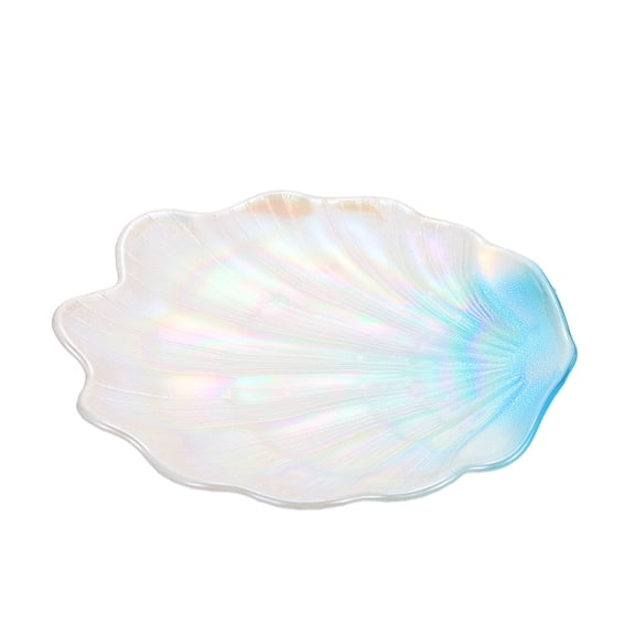 Milisten 1pc Creative Shell Shaped Jewelry Storage Plate Desktop Adornment For Rings Earrings And Necklaces Present For