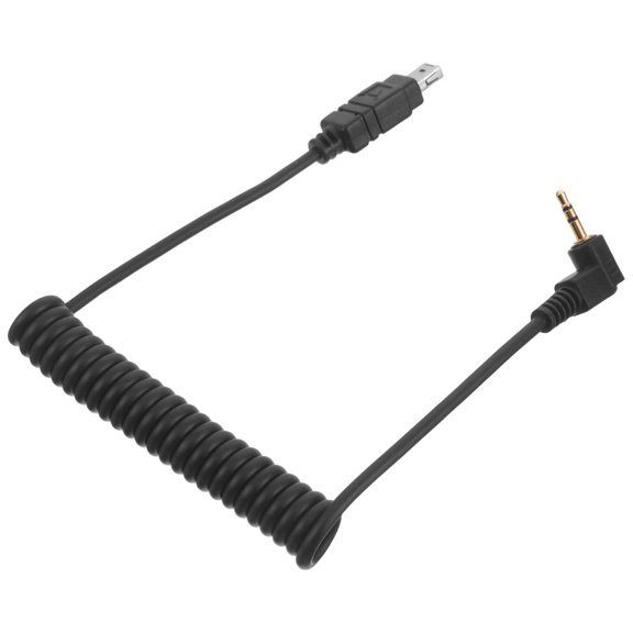 Milisten 2.5mm Wired Shutter Release Cable with Spring Spiral Design for Accurate Camera Trigger