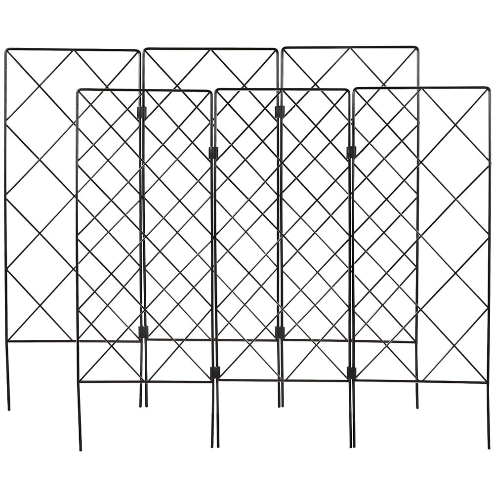 Milisten 2-Pack Black Vegetable Trellis Tomato Cages for Garden Patio Support and Plant Growth
