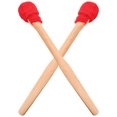 thumbnail image 1 of Milisten  2 Pcs Gong Drum Sticks Drumsticks Hammer Accessories Mallet Red, 1 of 8