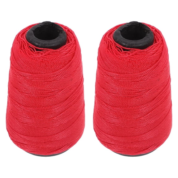 Milisten 2 Rolls Red Nylon String Cord For Construction Tools Projects