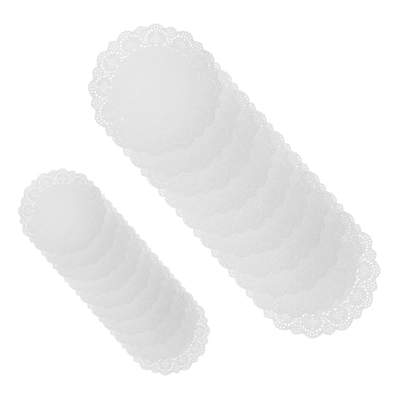 Milisten Table Place Mats Lace Paper 2 Sets of 200 Sheets 7.5in