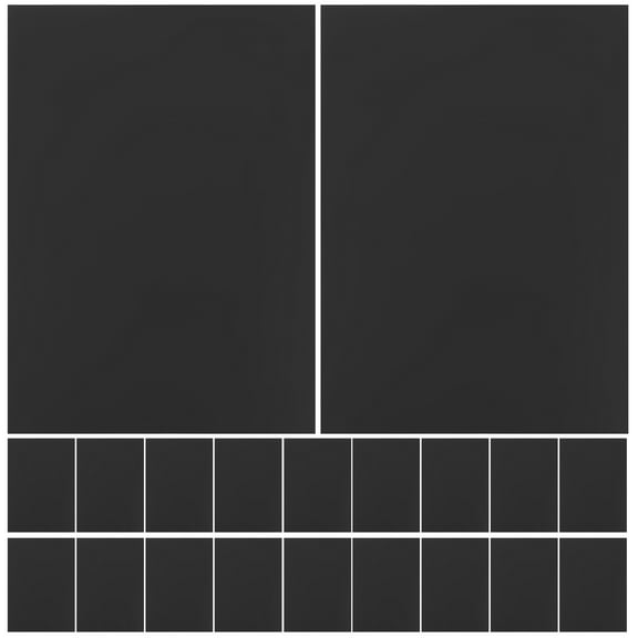 Milisten 20 Sheets Handmade Card Making Paper for Craft Making Families Black White 11.7x8.3x0.04in