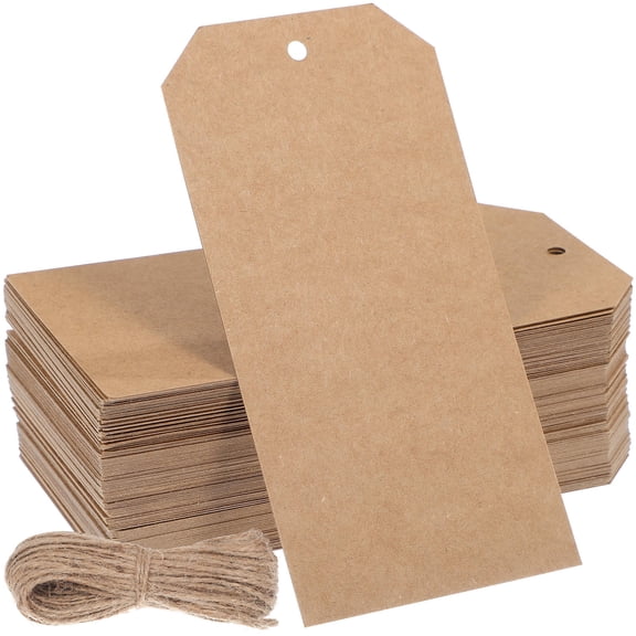 Milisten 200-Pack Kraft Paper Shipping Labels for Inventory Management, 12.00 x 6.00 x 0.10 CM, and Easy to Use