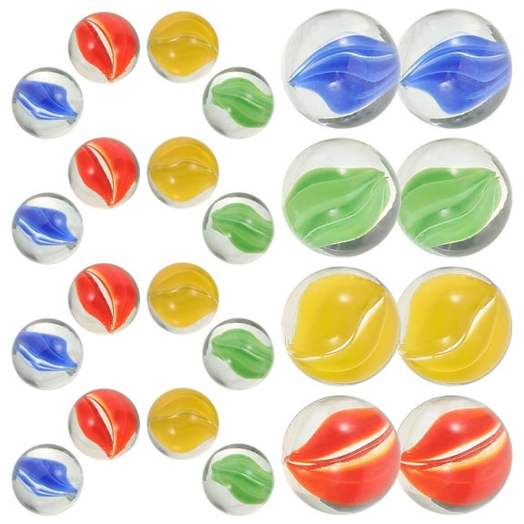Milisten 200Pcs Butterfly Feeder Marble Decorations Colored Glass Outdoor Feeder Glass Marbles