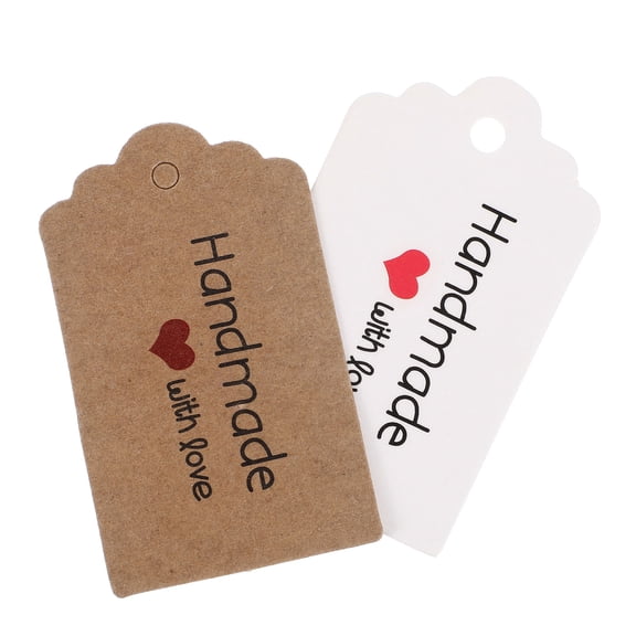 Milisten 200Pcs Kraft Paper Tags for Bakery Packing and Label Decoration