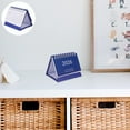 thumbnail image 1 of Milisten 2026 Monthly Desk Calendar Dark Blue Compact Foldable Flip Stand for Office, 1 of 8