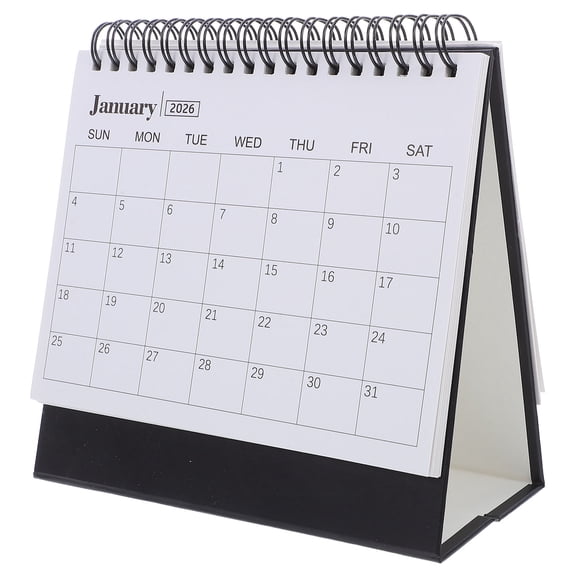 Milisten 2026 Multi-Color Tabletop Standing Calendar for Home and Office Use, Easy Schedule Tracking and Planning